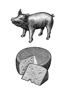 Cerdo y queso